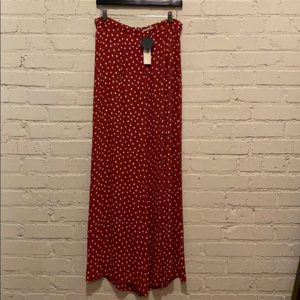 Amuse Society Red Bright Side Pants